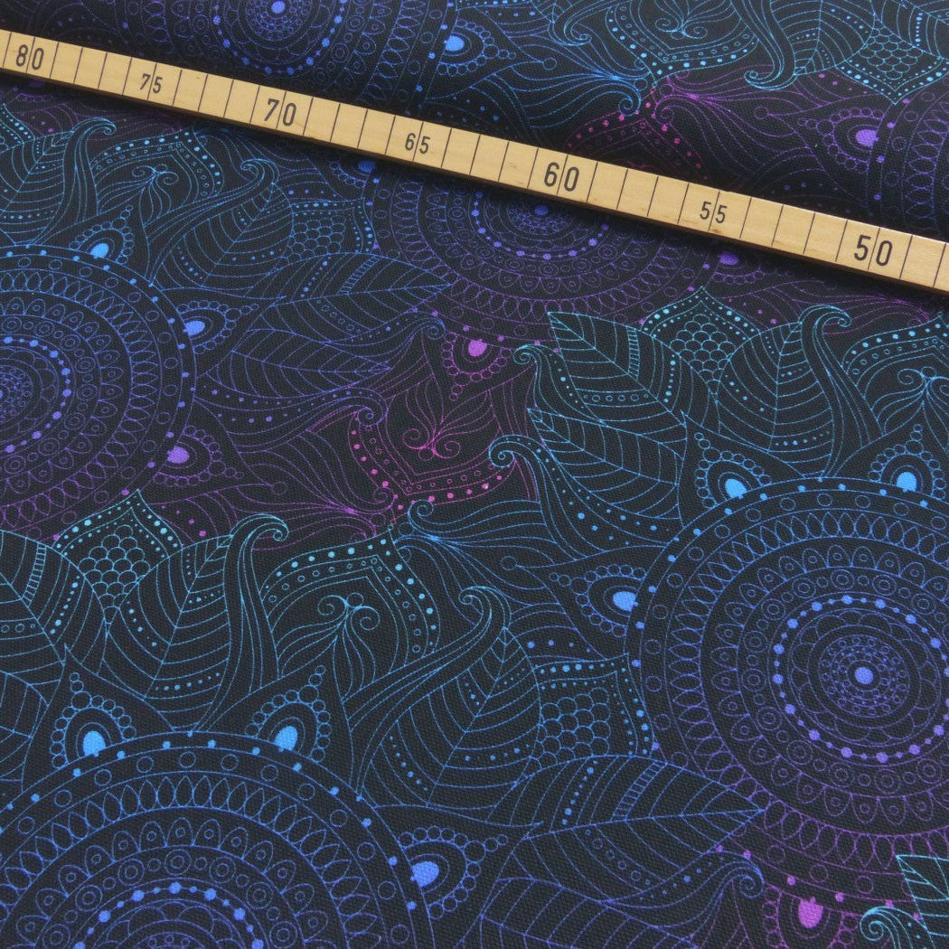 Canvas Mandala blau