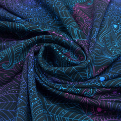 Jersey Mandala blau pink Farbverlauf