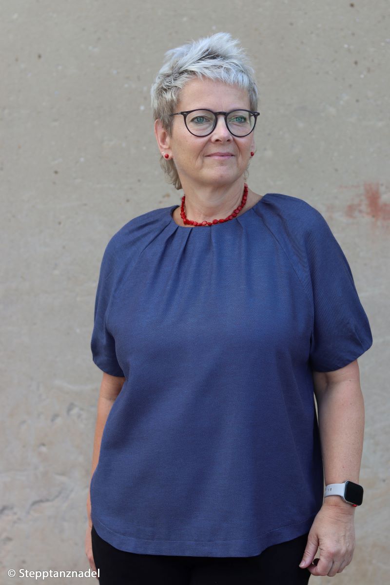 Baumwollwebware mercerisiert Mika Swafing dunkelblau