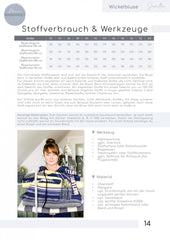 Papierschnittmuster Wickelbluse Sevilla meine Herzenswelt