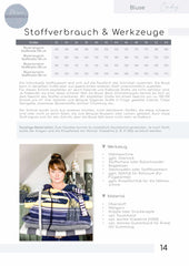 Papierschnittmuster Bluse Cadiz meine Herzenswelt