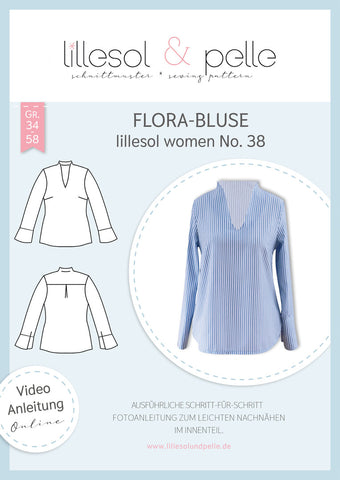 Papierschnittmuster Bluse Flora Lillesol & Pelle