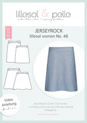 Papierschnittmuster Jerseyrock Lillesol und Pelle