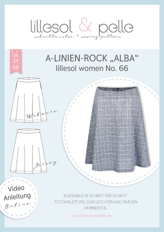 Papierschnittmuster A Linien Rock Alba Lilleso und Pelle