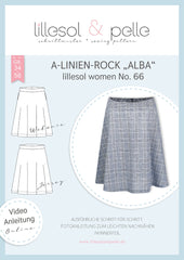 Papierschnittmuster A Linien Rock Alba Lilleso und Pelle