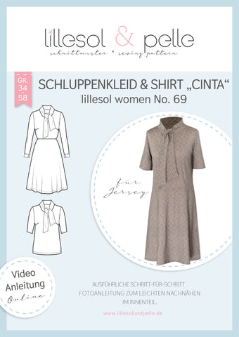 Papierschnittmuster Schluppenkleid Cinta Lillesol und Pelle