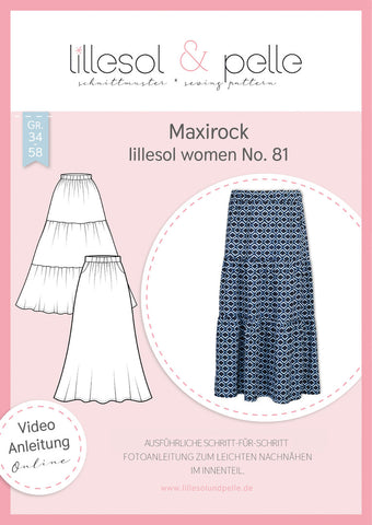 Papierschnittmuster Maxirock Lillesol und Pelle