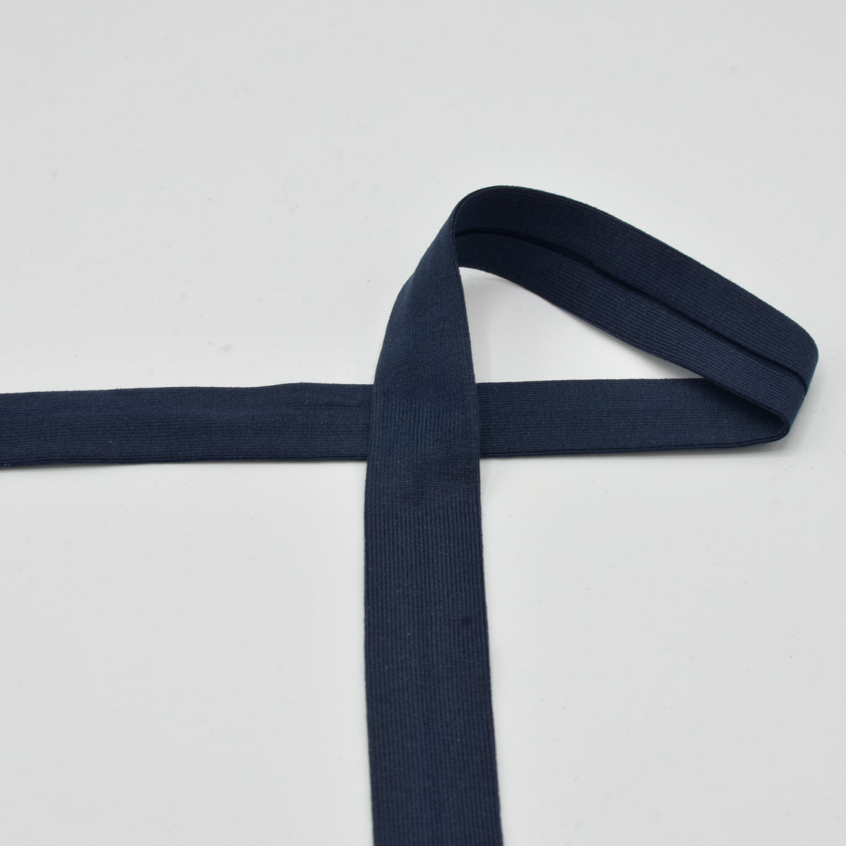 Schrägband Jersey blau marine navy