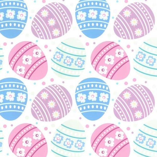 Baumwollwebware - Ostern - bunte Ostereier - Stoffmeisterei