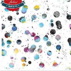 Canvas Aquarell bunt auf weiß - Fräulein von Julie - Stoffmeisterei