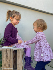 Baumwolljersey Winterbloom flieder