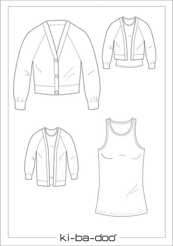 Papierschnittmuster Top Lene und Jacke Fee Kibadoo