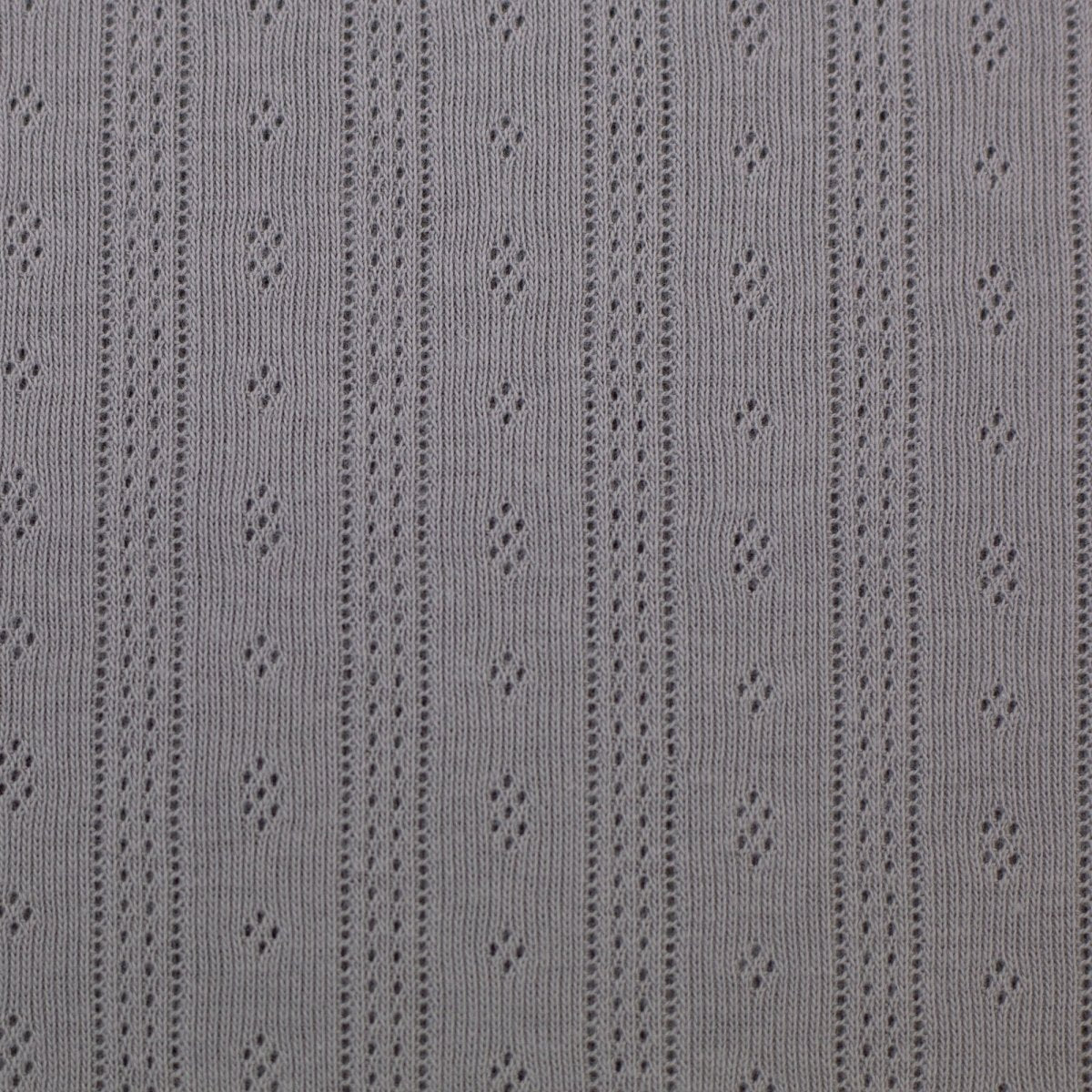 Lochjersey Pointelle Alina Swafing taupe - Stoffmeisterei