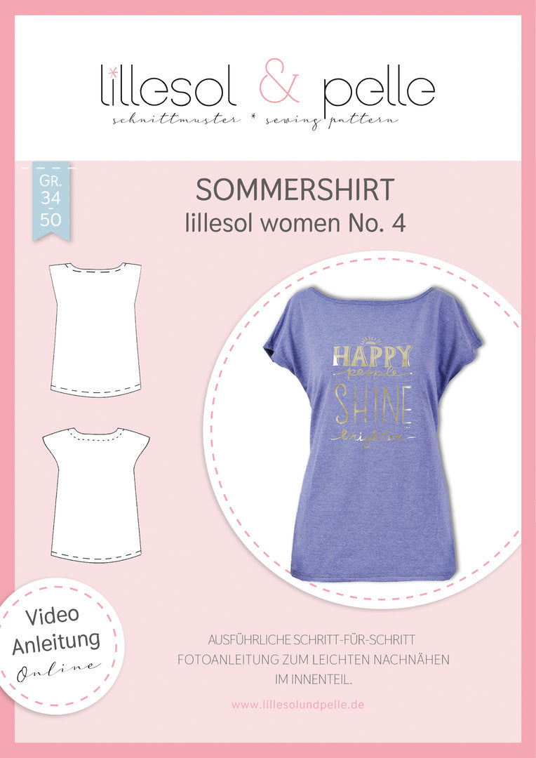 Papierschnittmuster Sommershirt Lillesol&Pelle