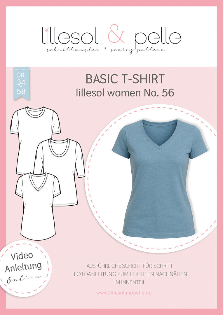 Papierschnittmuster Basic Short Lillesol und Pelle