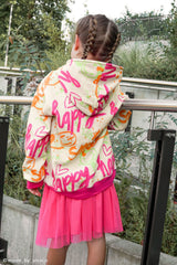 Sweat angeraut Happy Smile natur von Christiane Zielinski Swafing