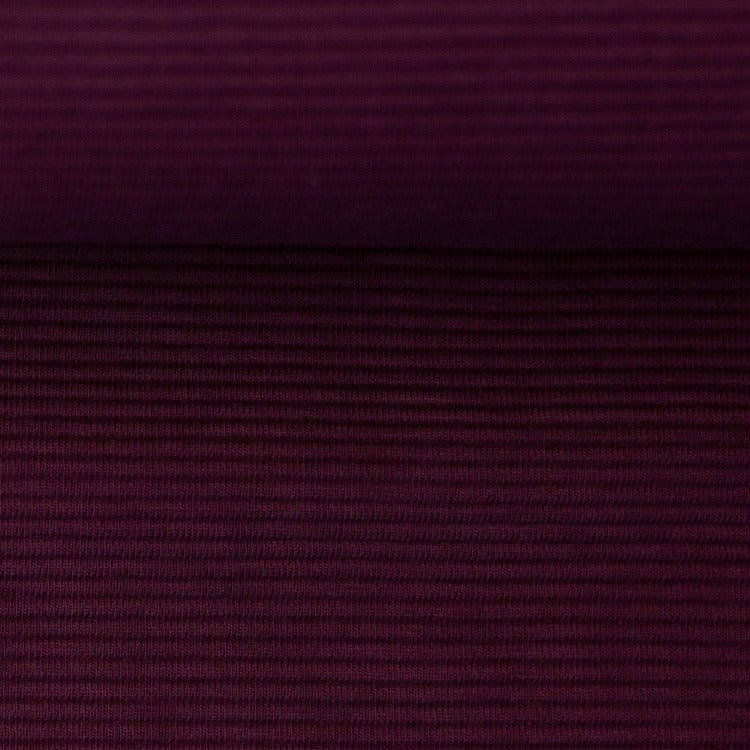 Ribjersey / Ripjersey bordeaux Quergerippt Bergen - Swafing - Stoffmeisterei