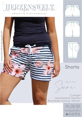 Shorts Suri Damen Gr. 32 - 52 - Meine Herzenswelt - Papierschnittmuster - Stoffmeisterei