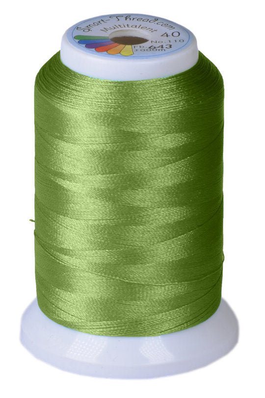 Stickgarn Multitalent® 40 blatt grün 1000m von Smart Thread - Stoffmeisterei