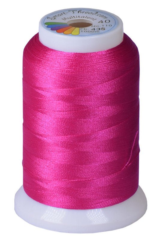 Stickgarn Multitalent® 40 drama pink 1000m von Smart Thread - Stoffmeisterei