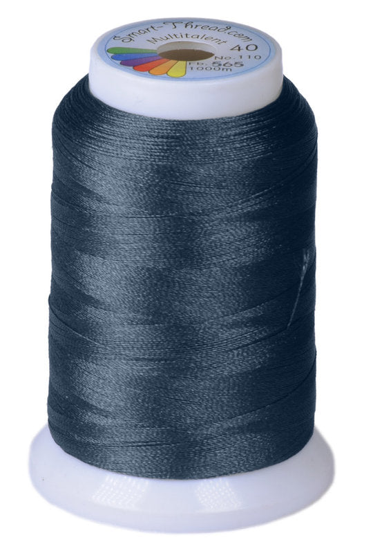 Stickgarn Multitalent® 40 dunkel jeans 1000m von Smart Thread - Stoffmeisterei