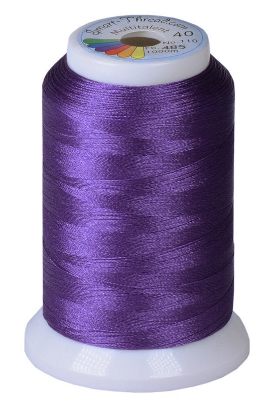 Stickgarn Multitalent® 40 dunkel lila 1000m von Smart Thread - Stoffmeisterei