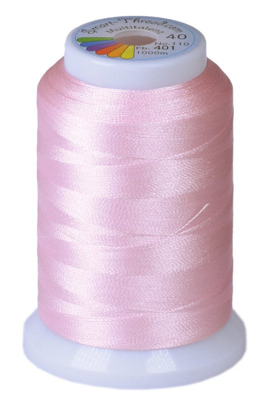 Stickgarn Multitalent® 40 frisch zart rosa 1000m von Smart Thread - Stoffmeisterei