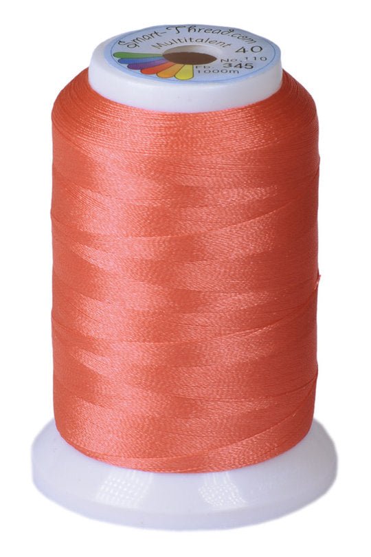 Stickgarn Multitalent® 40 hell korallen rot 1000m von Smart Thread - Stoffmeisterei