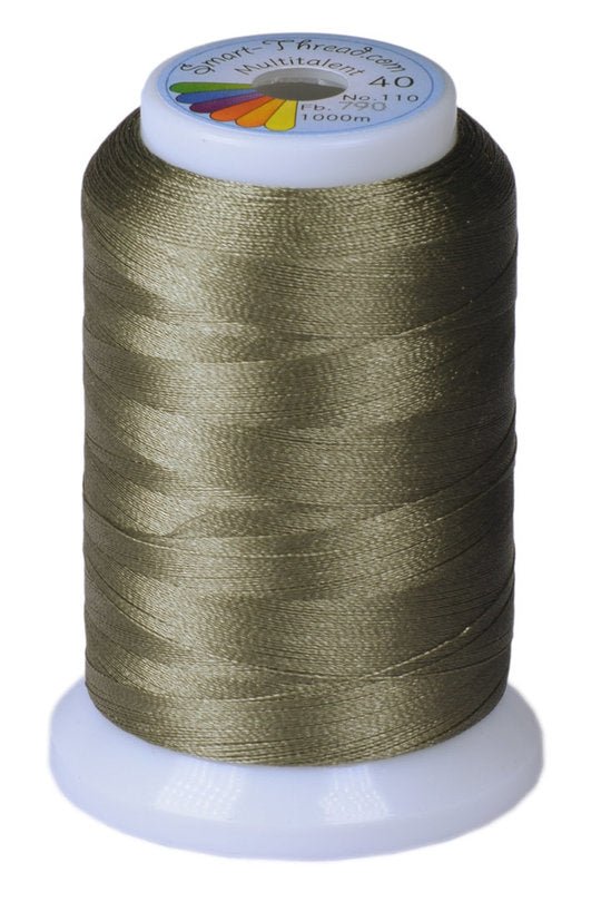 Stickgarn Multitalent® 40 khaki 1000m von Smart Thread - Stoffmeisterei