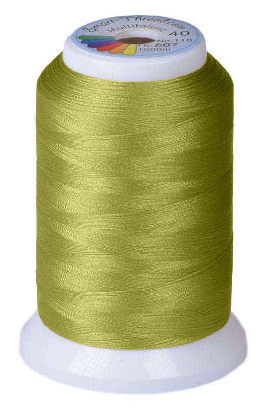 Stickgarn Multitalent® 40 kiwi grün 1000m von Smart Thread - Stoffmeisterei