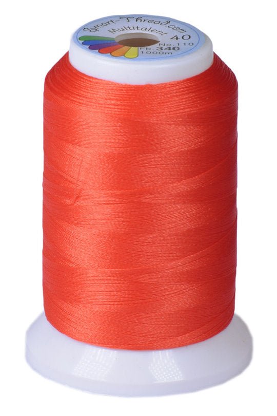 Stickgarn Multitalent® 40 korallen rot 1000m von Smart Thread - Stoffmeisterei