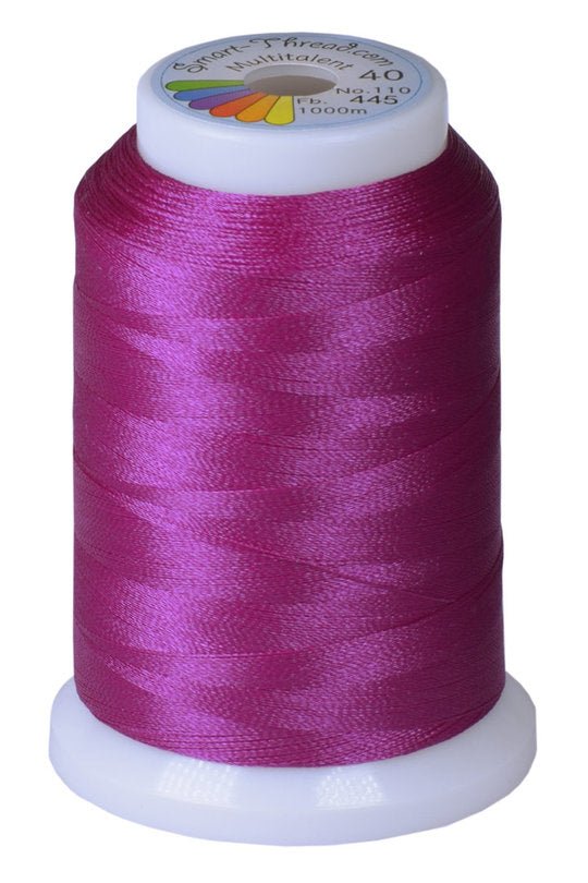 Stickgarn Multitalent® 40 lila pink 1000m von Smart Thread - Stoffmeisterei