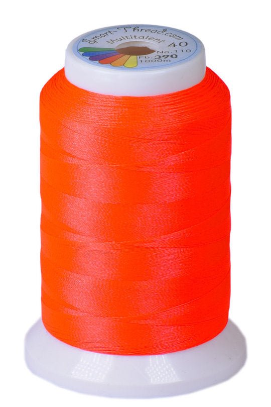 Stickgarn Multitalent® 40 neon rot 1000m von Smart Thread - Stoffmeisterei