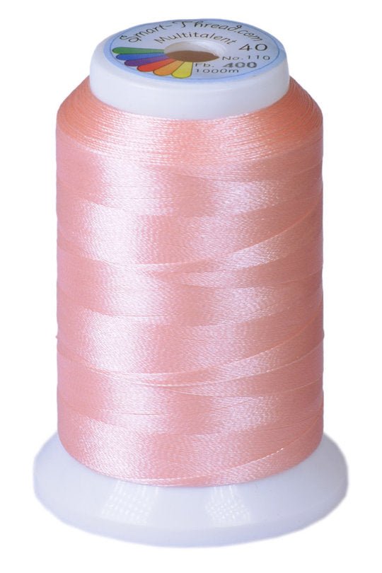 Stickgarn Multitalent® 40 pastell rosa 1000m von Smart Thread - Stoffmeisterei