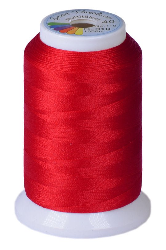 Stickgarn Multitalent® 40 rot 1000m von Smart Thread - Stoffmeisterei