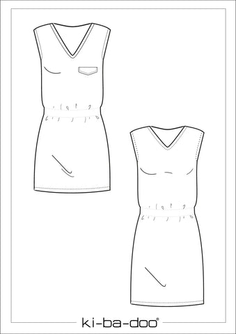 Papierschnittmuster Strandkleid Kibadoo