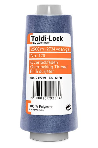 Toldi - Lock von Gütermann Overlock Garn 6120 - Stoffmeisterei