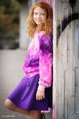 Modal French Terry - Sommersweat -  Elegancy by Lycklig Design - Farbverlauf pink violett